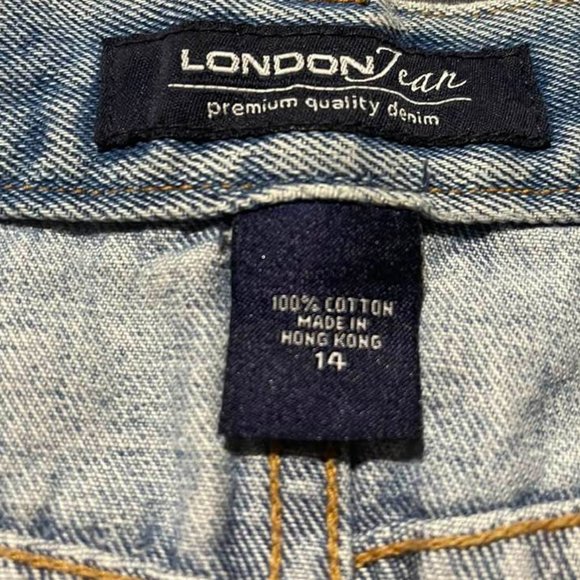 Victoria's Secret LondonJean Front Buttons Light Wash Mini Skirt - size … - Picture 3 of 13